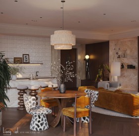 Căn Hộ Retro Đương Đại: 3 Kỹ Thuật Xử Lý Ánh Sáng Và Phân Bổ Không Gian